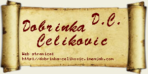 Dobrinka Čeliković vizit kartica